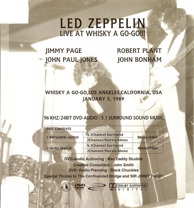 LED ZEPPELIN LIVE AT WHISKY A GOGO!!! ACE BOOTLEGS